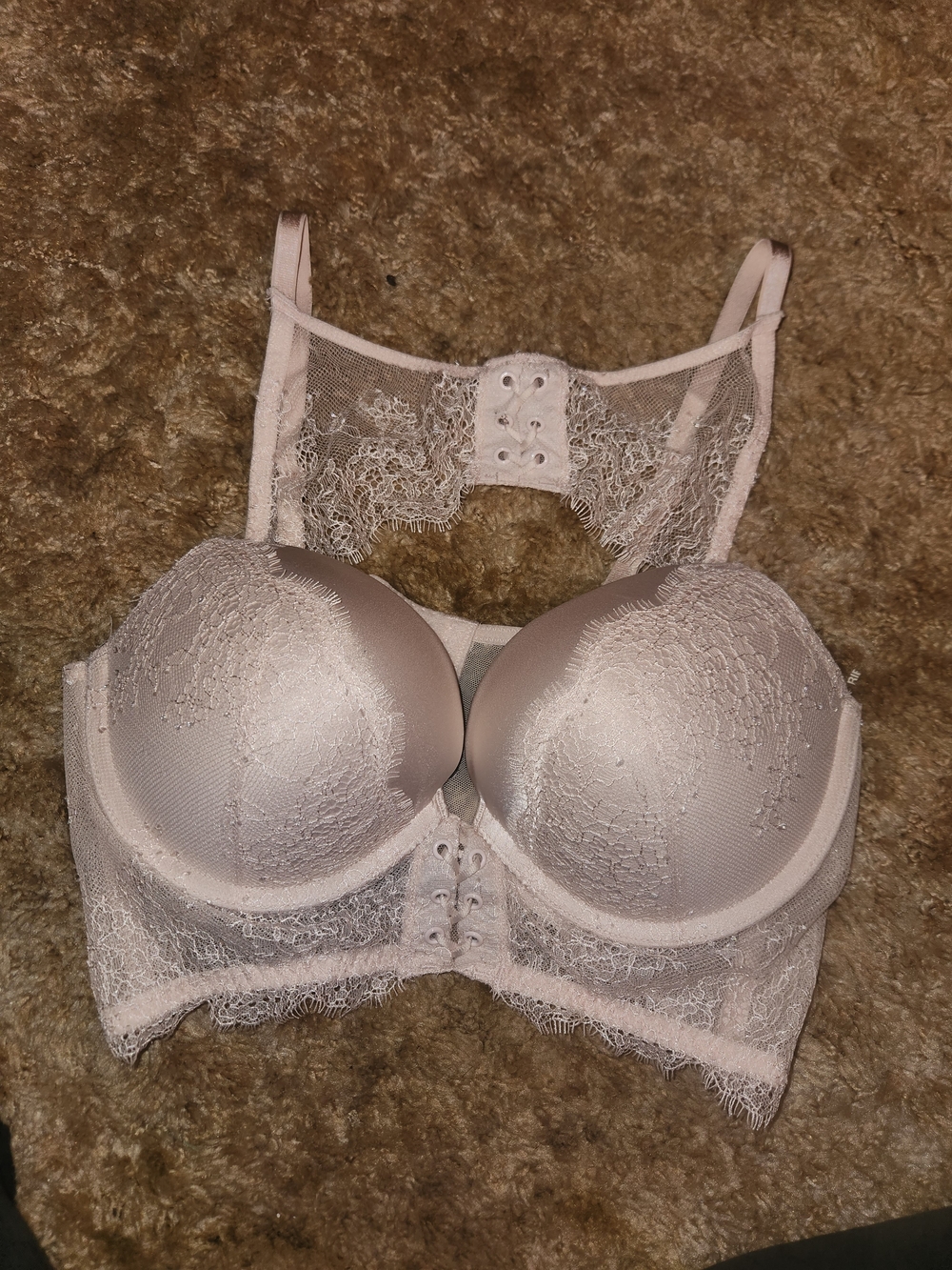 Victoria's Secret Blush Lace Padded Underwire Bra